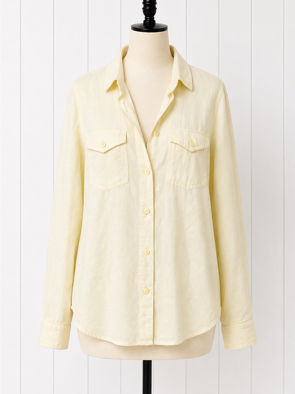 Banana Republic Pale Yellow Button-Down Shirt